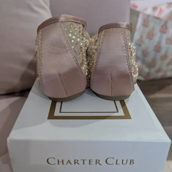 Charter Club Rhinestone Flats - Picture 2 of 5
